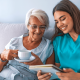 Nurse and elderly patient